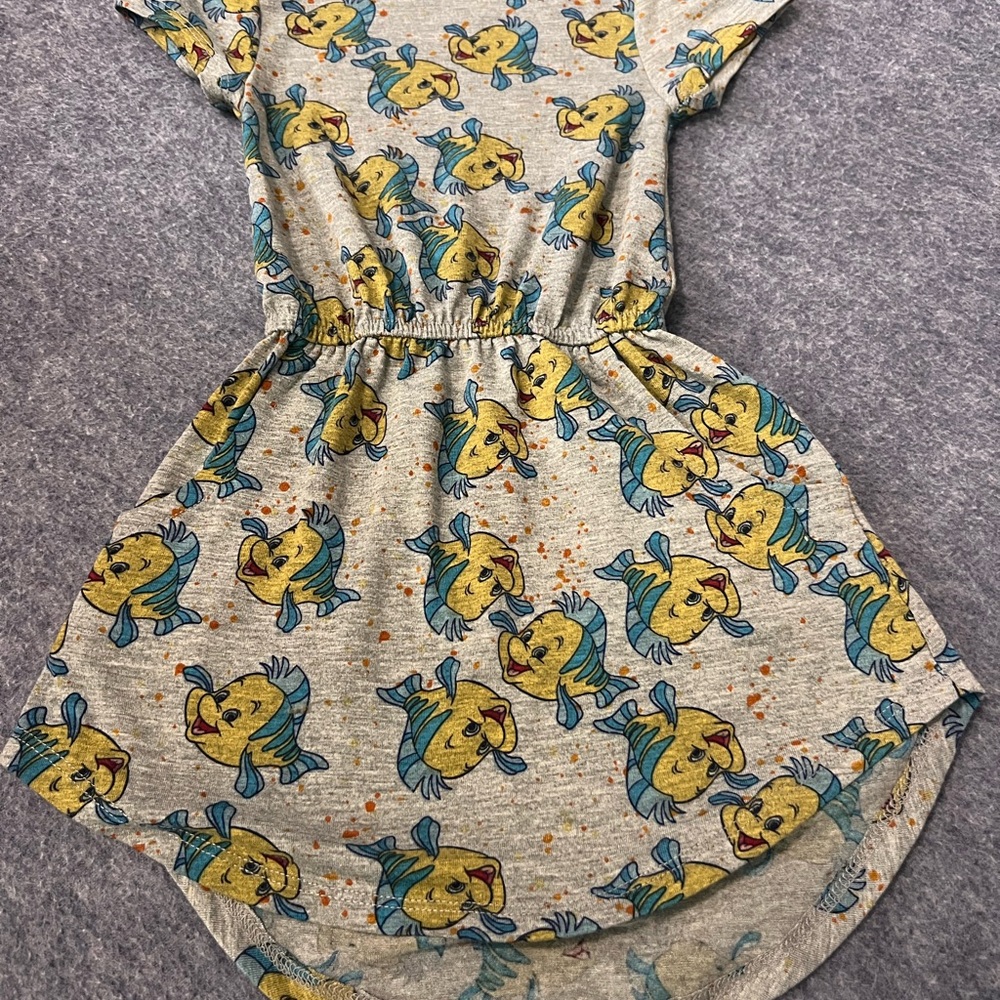 LuLaRoe Gray Dress with Flounder